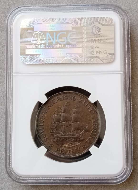 High grade 1930 union penny NGC AU58 BN