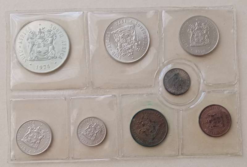 1974 Uncirculated Mint pack set (R1-1/2c) incl.silver R1