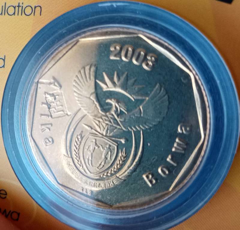 Scarce 2003 error cricket 50c in card minted in Coin World (low mintage)