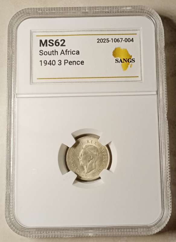 1940 Union silver tickey SANGS MS62