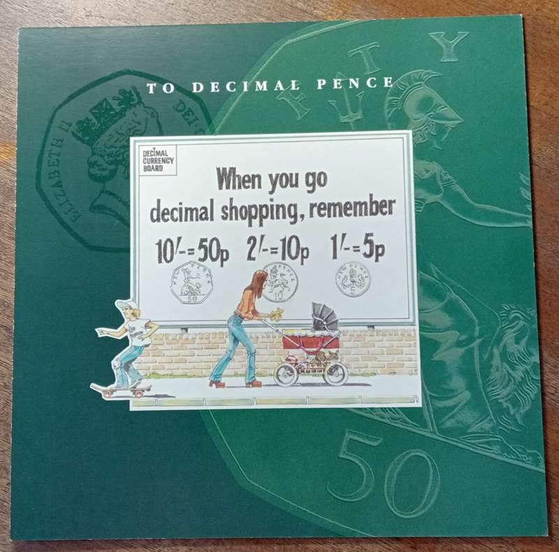 1963-1996 Great Britain pre decimal/decimal 14 coin uncirculated set in folder