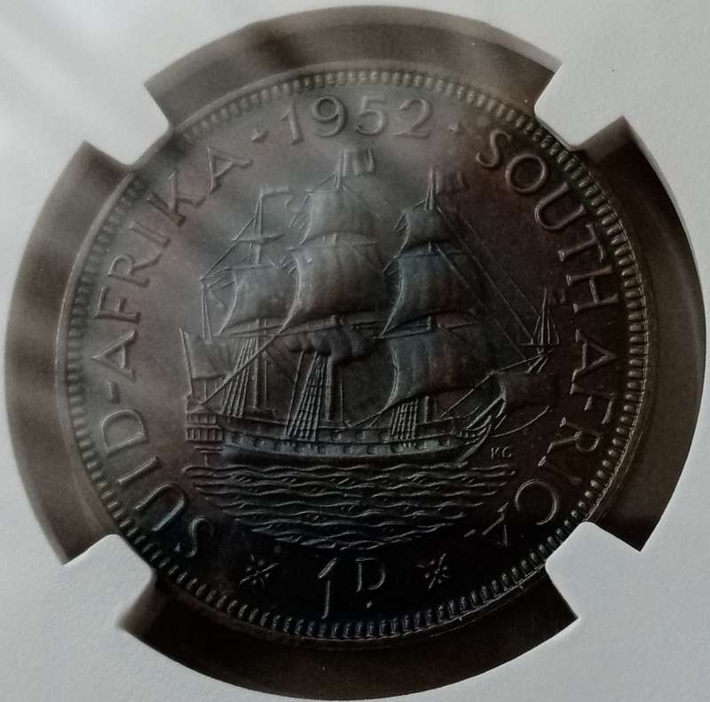 1952 Union proof penny NGC PF63 BN (mintage: 15500)