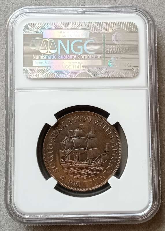 Nice 1930 union penny NGC AU58 BN (High grade)