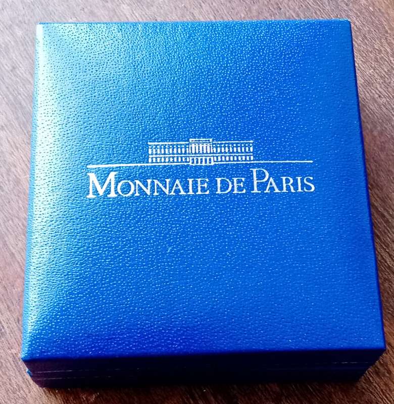 Scarcer 2007 France proof silver 1 1/2 Euro in box incl. certificate (Rugby World Cup)