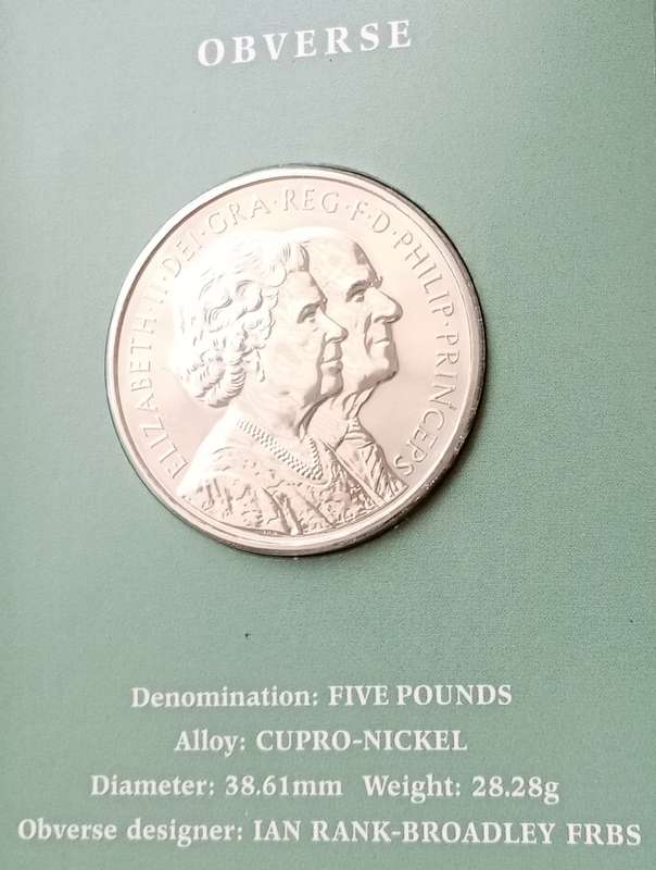 2007 Great Britain Elizabeth/Philip uncirculated crown in folder (Diamond wedding anniversary)