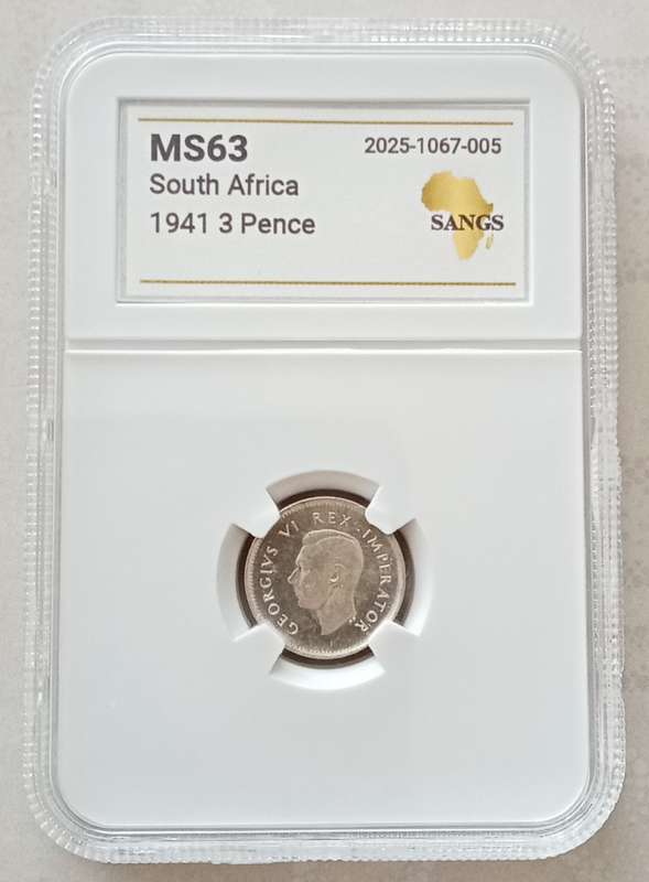 Nice 1941 union silver tickey SANGS MS63