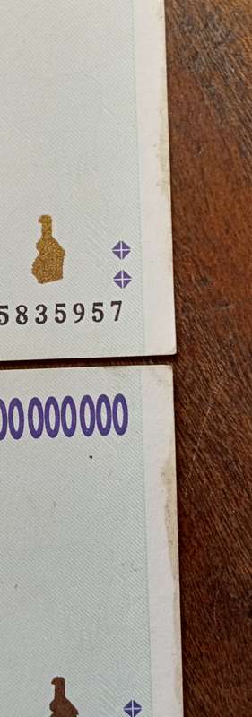 2008 Zimbabwe 10 billion dollars in XF+.