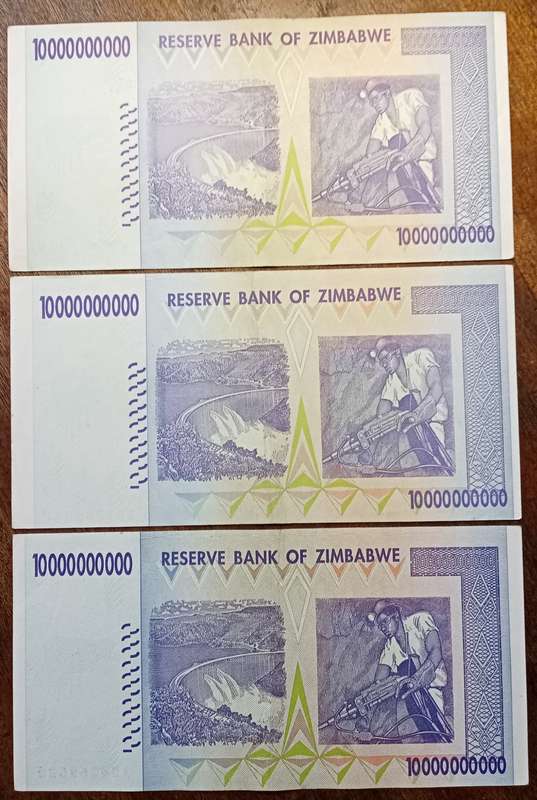 Extremely fine 2008 Zimbabwe 10 billion dollars