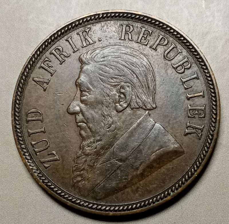 Extremely fine 1894 ZAR Kruger penny (low mintage).
