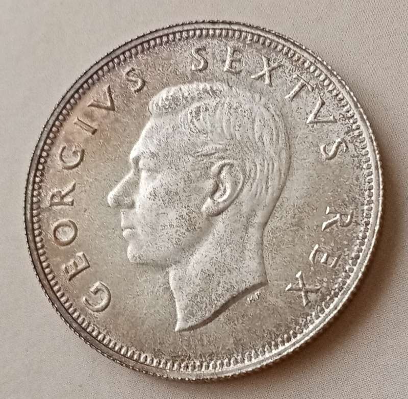 Nice 1952 union proof silver 2 1/2 Shillings