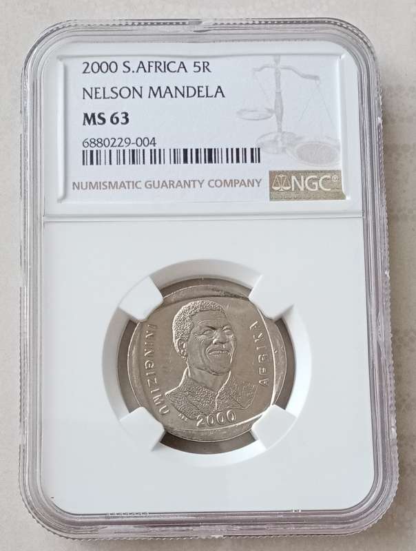 2000 Mandela R5 NGC graded MS63