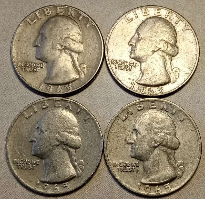 1965 USA Washington quarter dollar