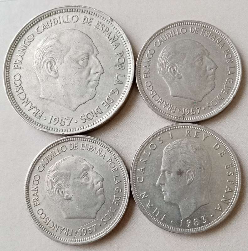 Lot of x4 Spanish coins
