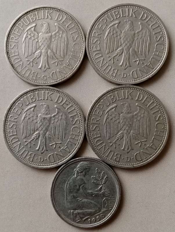Lot of x5 German coins