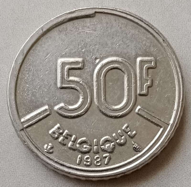 1987 Belgium 50 Francs