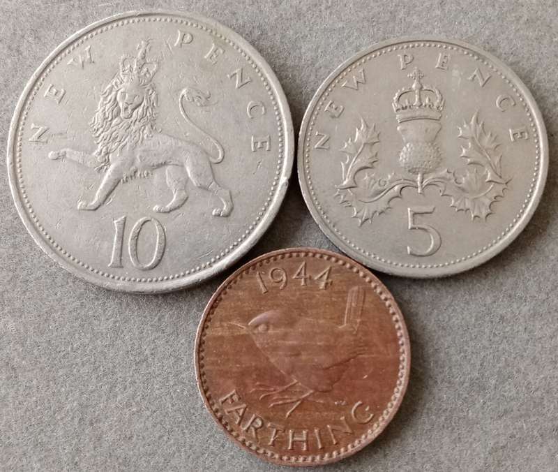 Lot of x3 British coins
