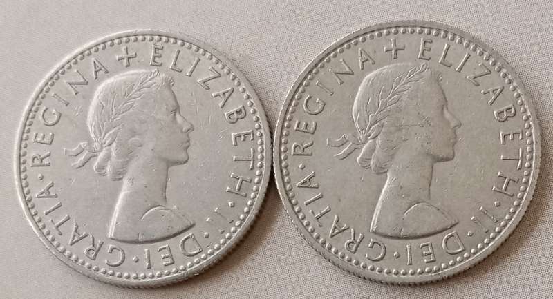 1964 and 1965 British sixpence set