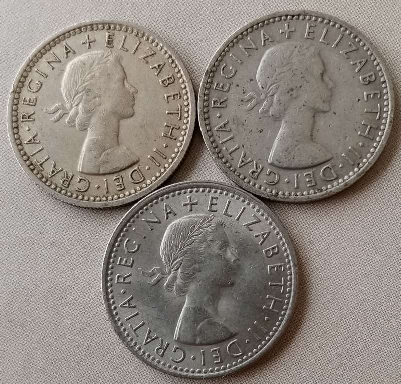 1962/1964 and 1966 British sixpence set