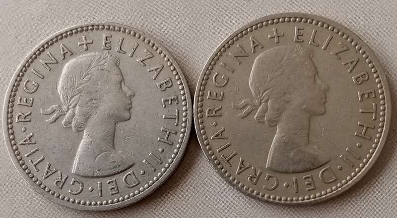 1960/1961 British shilling set