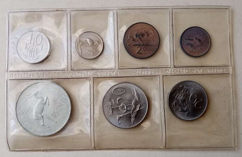 1967 Afrikaans uncirculated Mint set incl.silver R1 (mintage: 20000)