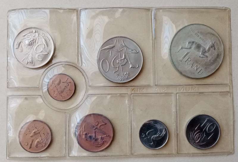 1971 Uncirculated Mint pack (R1-1/2c) incl.silver R1