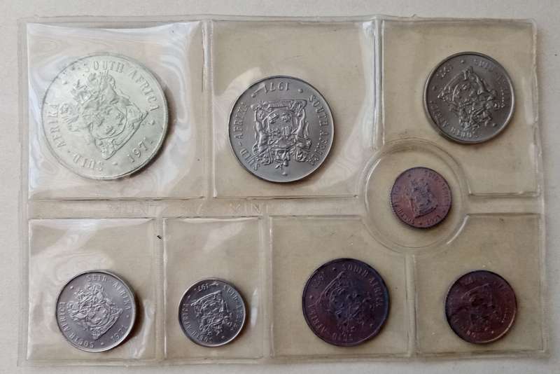 1971 Uncirculated Mint pack (R1-1/2c) incl.silver R1