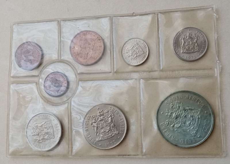 1972 Uncirculated Mint pack (R1-1/2c) incl.silver R1 (mintage: 20000)