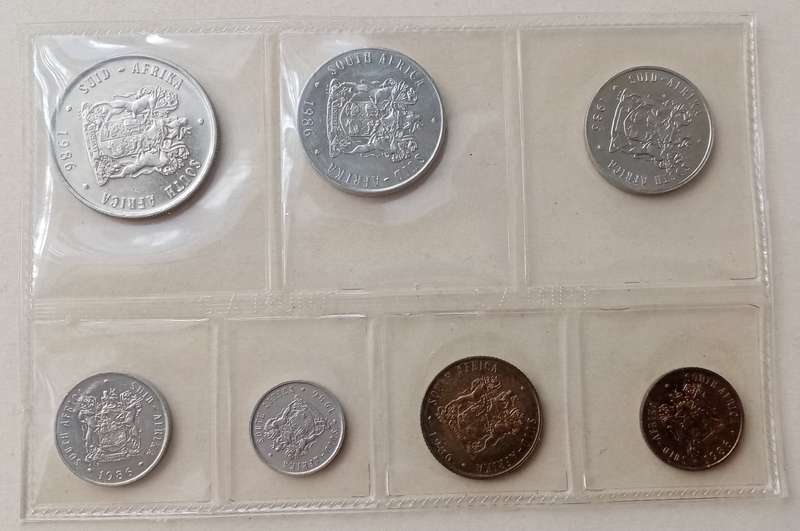 1986 Uncirculated Mint set (R1-1c) mintage: 9100