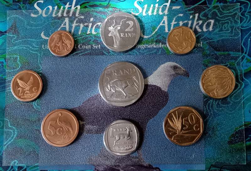 1995 Uncirculated Mint coin set (Fish Eagle) mintage: 8477