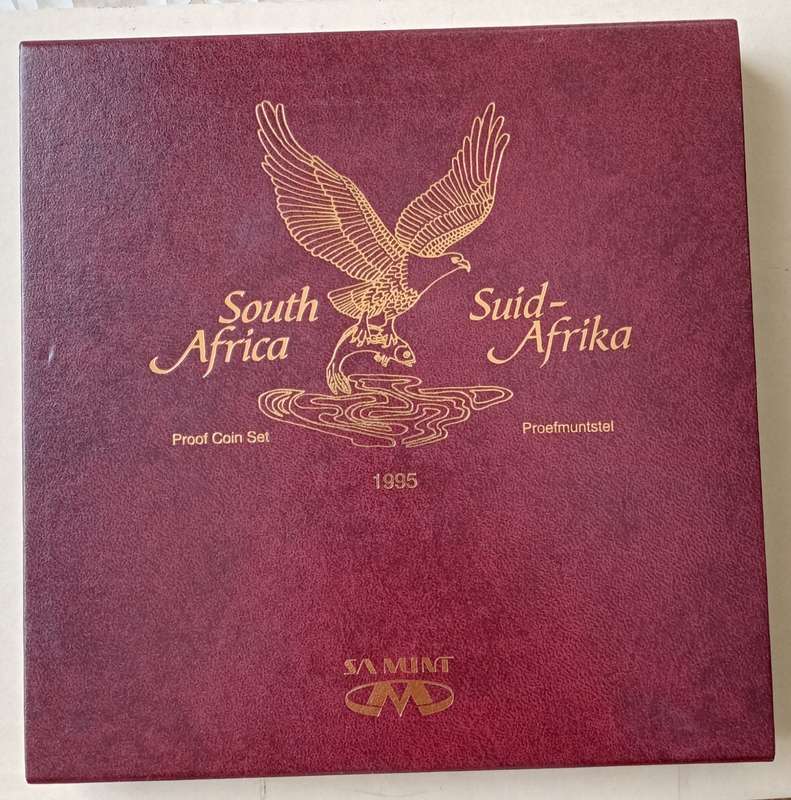 1995 Short proof set in box (mintage: 5816)- Fish Eagle.