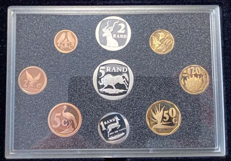 1995 Short proof set in box (mintage: 5816)- Fish Eagle.