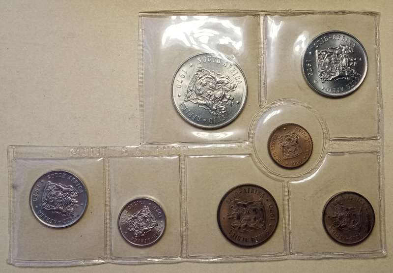1970 Partial uncirculated Mint pack (50c-1/2c)