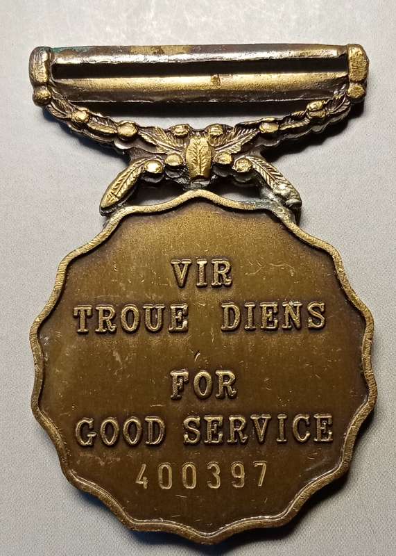 SADF 10 years Good Service medal (no ribbon)