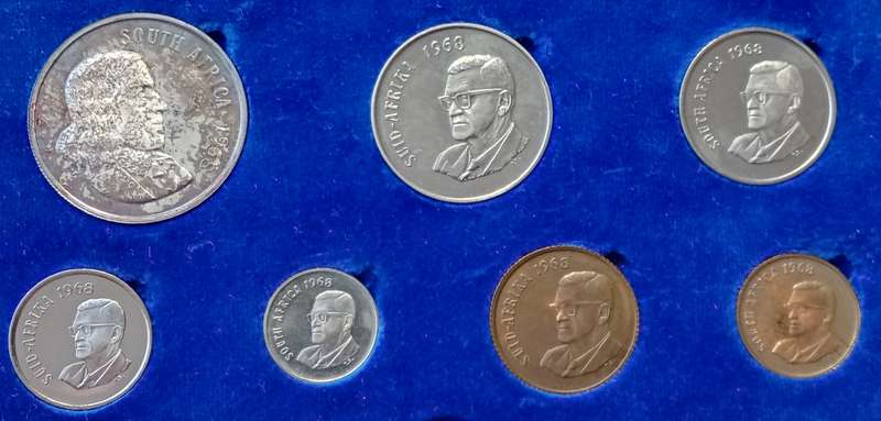 1968 Republic short proof set with silver R1 (mintage: 15000)