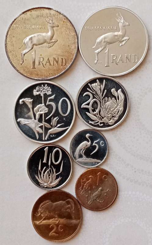 1984 Republic short proof set with silver and nickel R1 (not boxed)