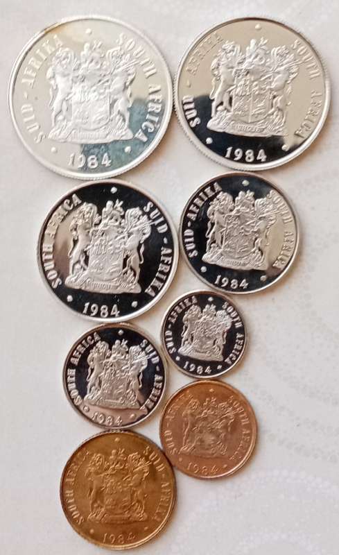 1984 Republic short proof set with silver and nickel R1 (not boxed)