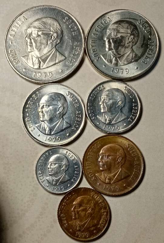 1979 Republic set of 7 coins (R1-1c)