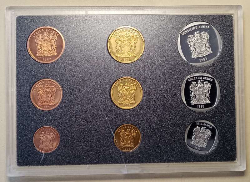 1998 Republic proof set in case.