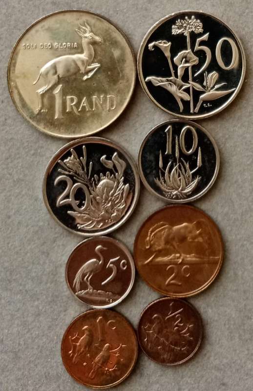 1976 Republic short proof set with silver R1 (not boxed)