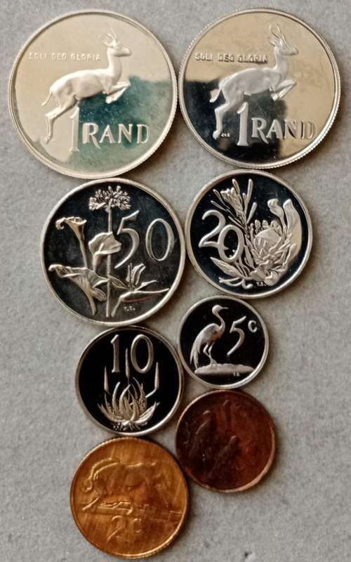 1987 Republic short proof set with silver and nickel R1 (not boxed)