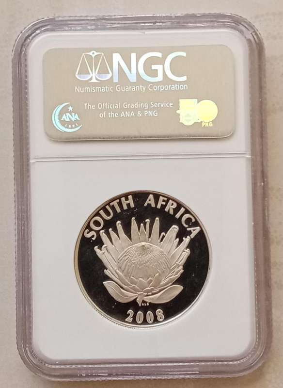 2008 Gandhi proof silver R1 NGC PF69 Ultra Cameo