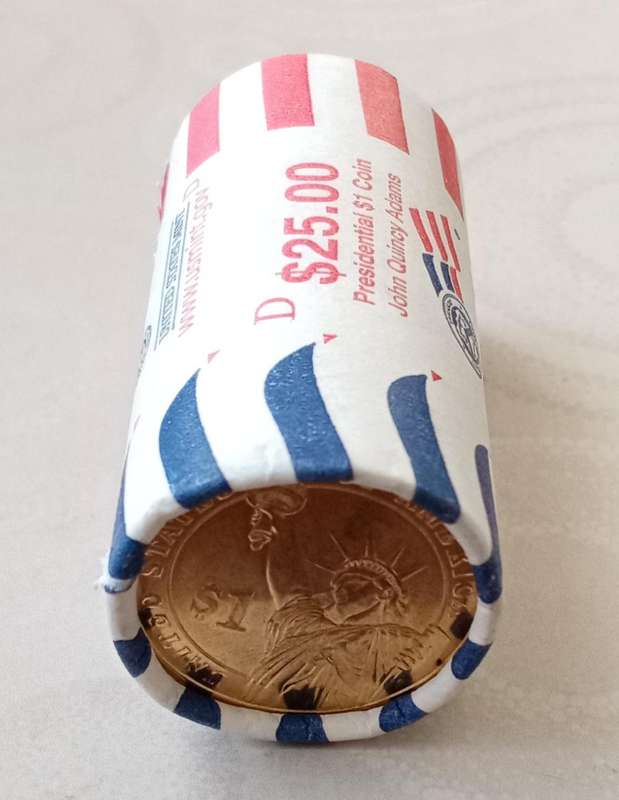 2008 D John Quincy Adams uncirculated USA Presidential dollar