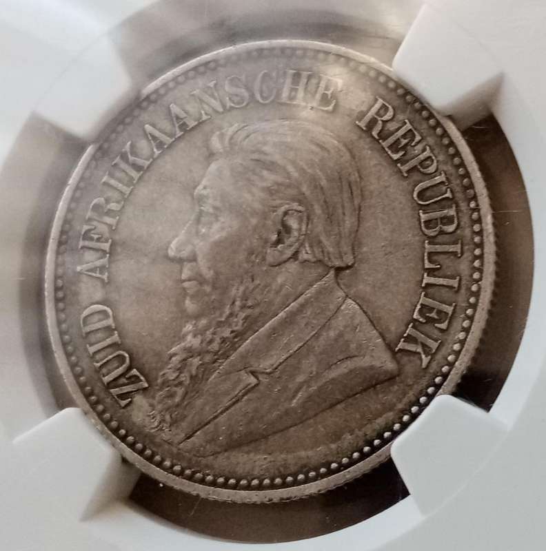 1894 ZAR Kruger silver 2 1/2 Shillings NGC XF40