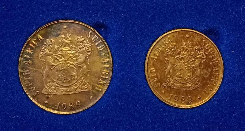 1989 Republic short proof set with double R1 (mintage: 9571)