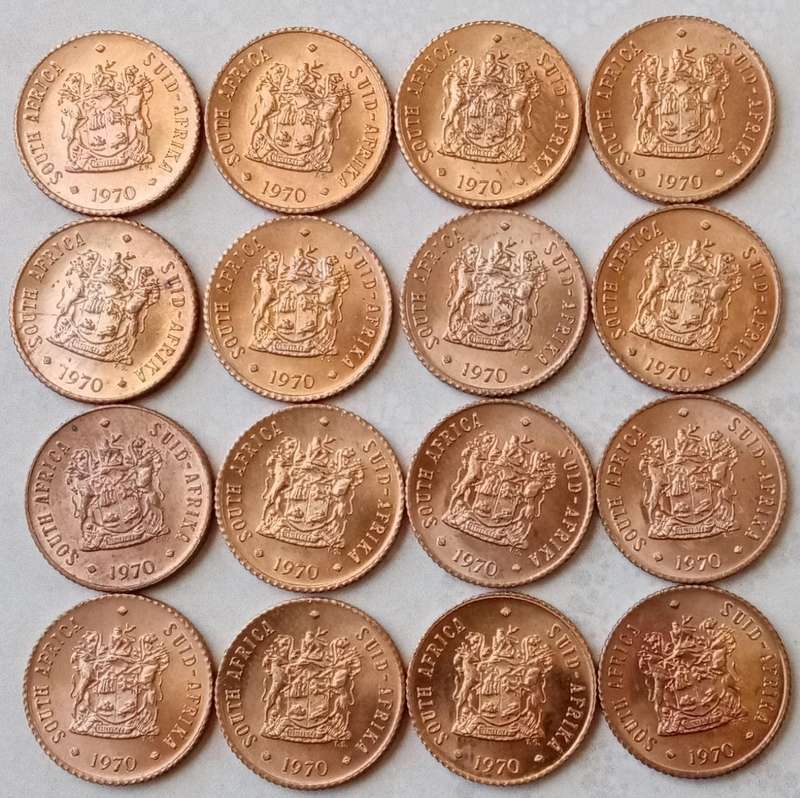 1970 Republic 1/2c in lustrous uncirculated condition