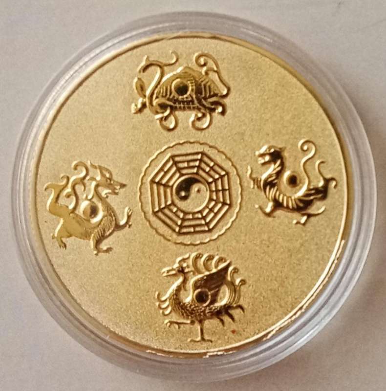 Chinese mythical divine beast - (Vermilion Bird) commemorative novelty coin (40mm)