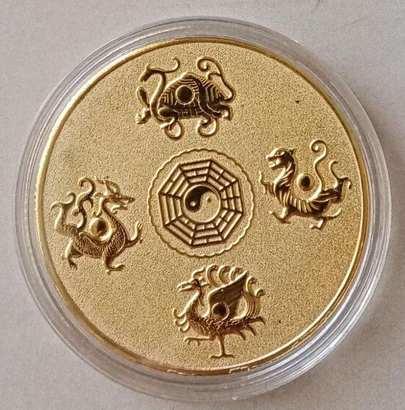 Chinese mythical divine beast - (Azure Dragon) commemorative novelty coin (40mm)
