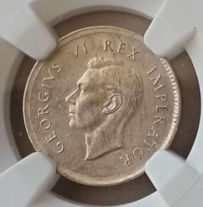 Nice 1938 Union silver tickey NGC MS62