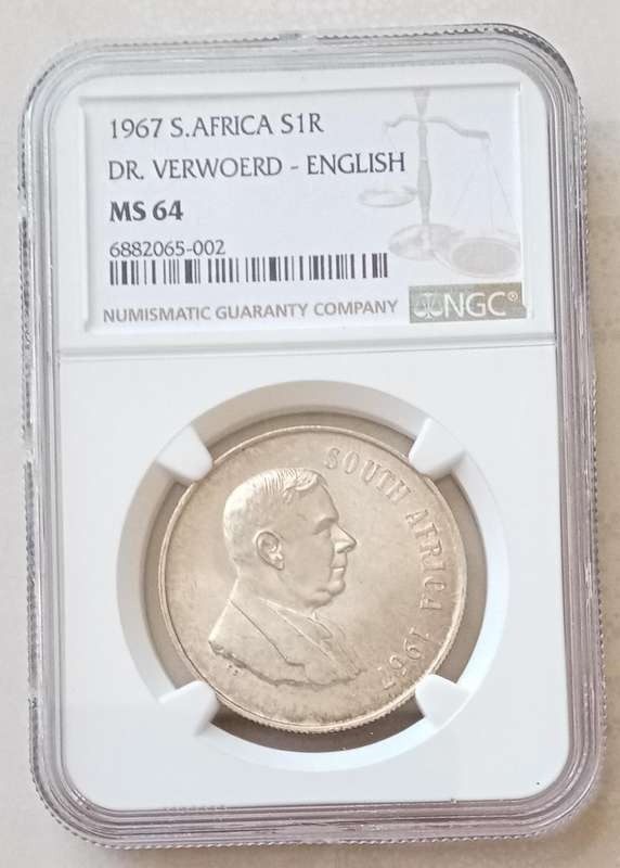 1967 English silver R1 NGC MS64 (3rd highest grade)