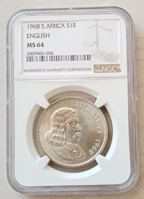 1968 English silver R1 NGC MS64 (3rd highest grade)